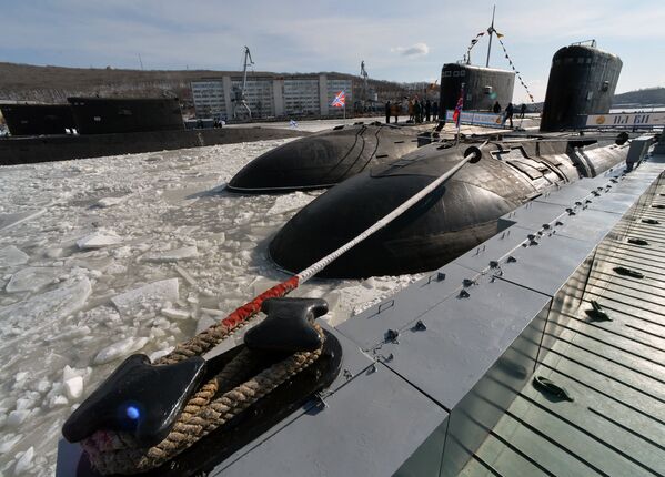 Дизельная подводная лодка Комсомольск-на-Амуре вернулась в боевой состав Тихоокеанского флота - Sputnik Латвия
