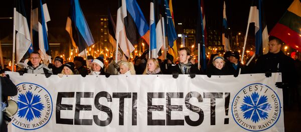 Факельное шествие в Таллине - Sputnik Латвия