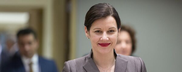 Министр финансов Латвии Дана Рейз­ни­е­це-Озо­ла - Sputnik Latvija