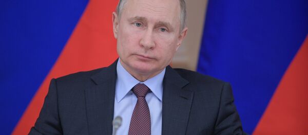 Президент РФ Владимир Путин, 6 марта 2018 Президент РФ Владимир Путин, 6 марта 2018 - Sputnik Latvija