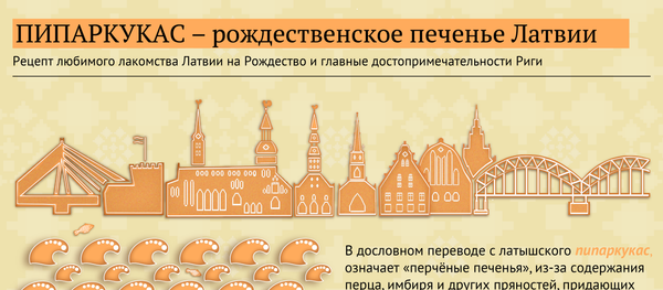 Пипаркукас - рождественское печенье Латвии Пипаркукас - рождественское печенье Латвии - Sputnik Латвия