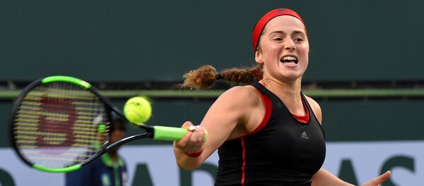 Латвийская теннисистка Елена Остапенко Латвийская теннисистка Елена Остапенко - Sputnik Латвия