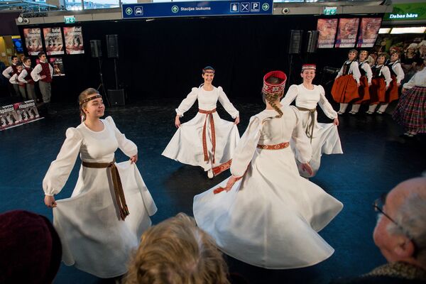 23-й Международный балтийский фестиваль балета. Открытие фестиваля в здании Рижского железнодорожного вокзала - Sputnik Латвия