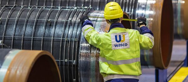 Трубы для строительства газопровода Северный поток-2 - Sputnik Latvija