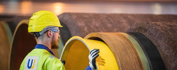 Трубы для строительства газопровода Северный поток-2 - Sputnik Latvija