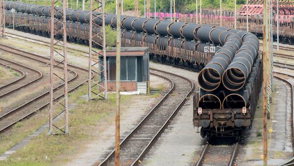 Трубы для строительства газопровода Северный поток-2 - Sputnik Latvija