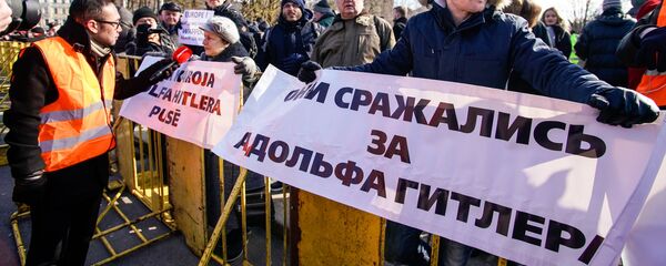 Марш легионеров СС в Риге - Sputnik Латвия