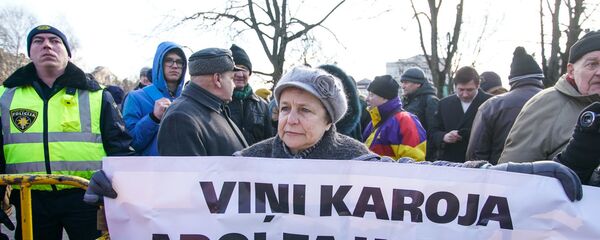 Марш легионеров СС в Риге Марш легионеров СС в Риге - Sputnik Latvija