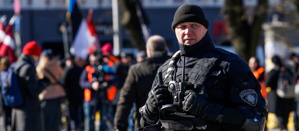 Марш легионеров СС в Риге Марш легионеров СС в Риге - Sputnik Латвия