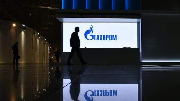 Стенд компании Газпром на выставке, организованной в рамках Российского инвестиционного форума (РИФ-2018) в Сочи. - Sputnik Латвия