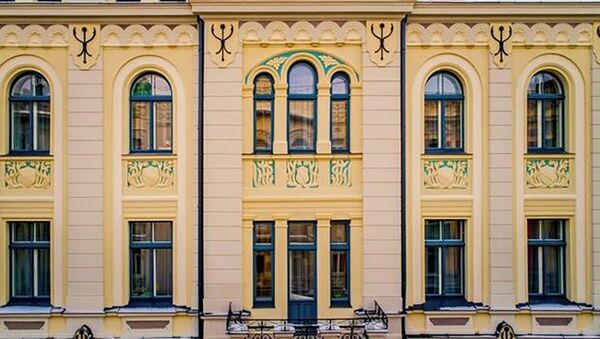 Жилой дом посольства России в Латвии на улице Альберта - Sputnik Латвия