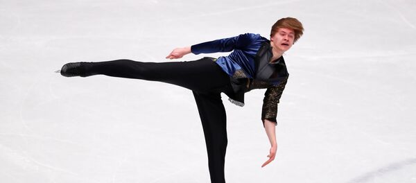 Денис Васильев на Чемпионате по фигурному катанию в Милане. 24 марта 2018 г. Денис Васильев на Чемпионате по фигурному катанию в Милане. 24 марта 2018 г. - Sputnik Латвия