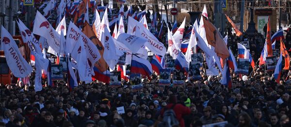 Марш памяти Бориса Немцова - Sputnik Латвия