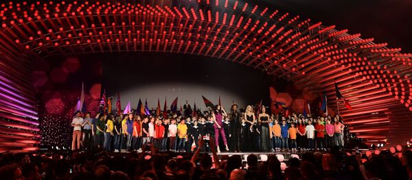 Репетиция финала Евровидение 2015 Репетиция финала Евровидение 2015 - Sputnik Latvija