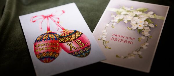 Пасхальные открытки в Музее югендстиля - Sputnik Латвия