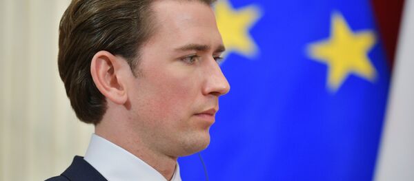 Канцлер Австрии Себастьян Курц - Sputnik Latvija