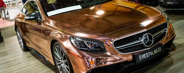Mercedes-Benz S Class W222 AMG в защитной пленке Mercedes-Benz S Class W222 AMG в защитной пленке - Sputnik Latvija