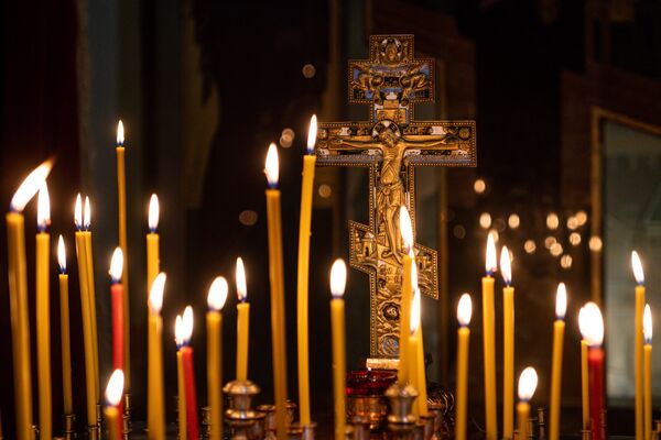 Праздник Воскресения Христова в Христорождественский кафедральный собор в Риге - Sputnik Латвия
