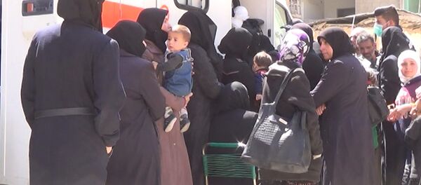 Austrumu Gutā darbojas ātrā palīdzība Austrumu Gutā darbojas ātrā palīdzība - Sputnik Latvija