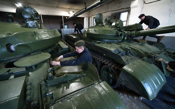 Центральная база хранения бронетанковой техники в Приморье - Sputnik Латвия