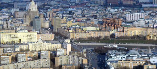 Вид с 89-го этажа Башни Федерация-Восток делового комплекса Москва-Сити, где открылась самая высокая смотровая площадка в Европе - Sputnik Латвия