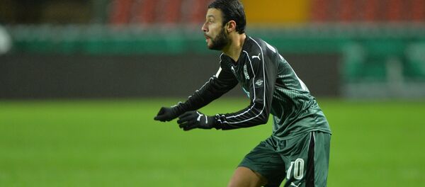 Игрок ФК Краснодар Одил Ахмедов в матче чемпионата России по футболу среди клубов Премьер-лиги между ФК Терек (Грозный) и ФК Краснодар (Краснодар). - Sputnik Латвия