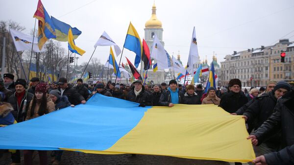 Марш в Киеве, архивное фото - Sputnik Latvija