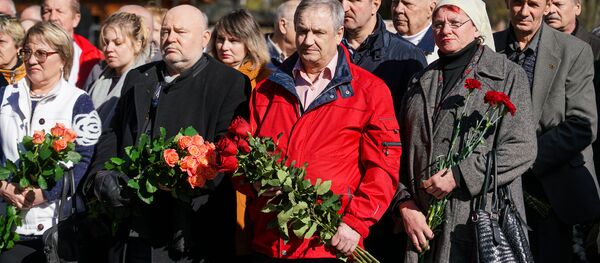 Piemiņas pasākums par godu Černobiļas AES avārijas 32. gadadienai Piemiņas pasākums par godu Černobiļas AES avārijas 32. gadadienai - Sputnik Latvija