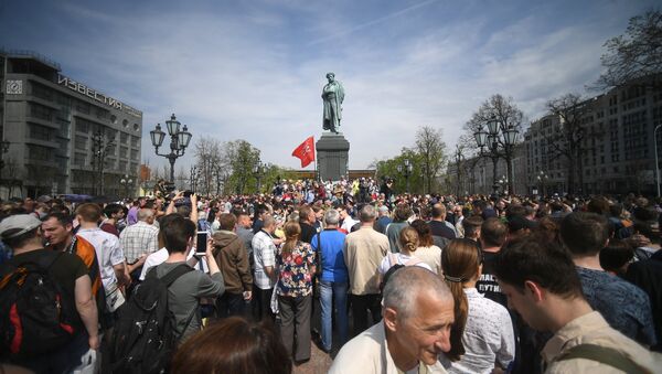 Акция оппозиции в Москве - Sputnik Latvija