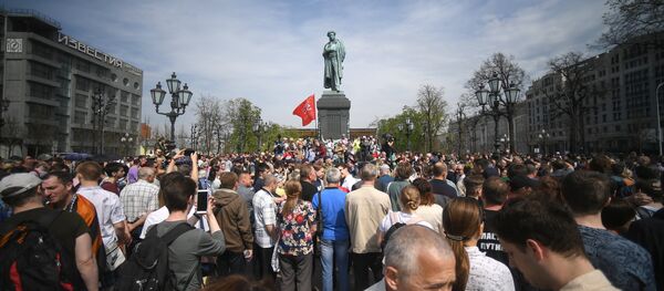 Акция оппозиции в Москве Акция оппозиции в Москве - Sputnik Latvija