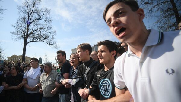 Акция оппозиции в Москве  - Sputnik Latvija