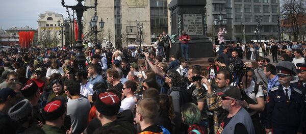Акция оппозиции в Москве 05.05.2018 Акция оппозиции в Москве 05.05.2018 - Sputnik Latvija