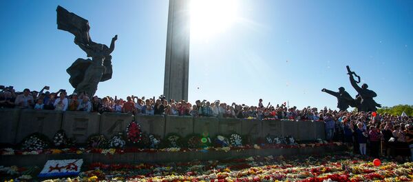 Акция Бессмертный полк в Риге Акция Бессмертный полк в Риге - Sputnik Латвия