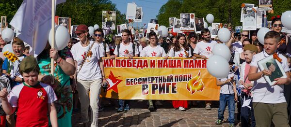 Nemirstīgā pulka gājiens Nemirstīgā pulka gājiens - Sputnik Latvija
