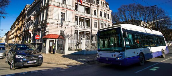 Здание посольства России в Риге Здание посольства России в Риге - Sputnik Latvija