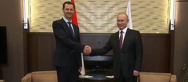 Putins un Asads Sočos - Sputnik Latvija