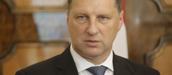 Президент Латвии Раймондс Вейонис Президент Латвии Раймондс Вейонис - Sputnik Latvija