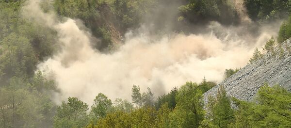 Взрывы на ядерном полигоне Пхунгери в КНДР - Sputnik Латвия
