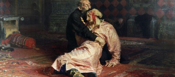 Картина Иван Грозный и его сын Иван Картина Иван Грозный и его сын Иван - Sputnik Latvija