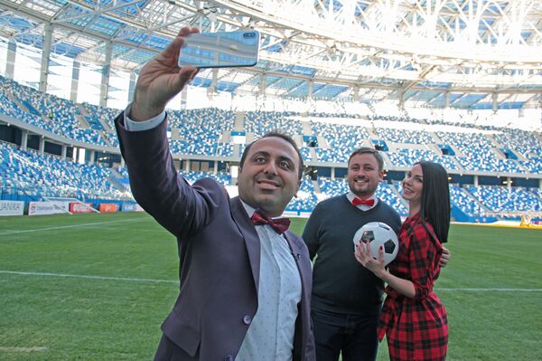 Санан Шахизаде, спортивный комментатор из Азербайджана Санан Шахизаде, спортивный комментатор из Азербайджана - Sputnik Латвия