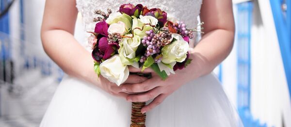 Свадебный букет невесты Свадебный букет невесты - Sputnik Latvija