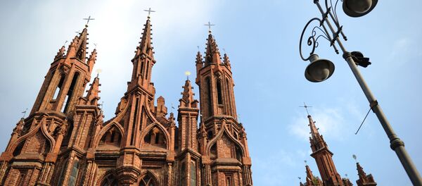 Костел Святой Анны в Вильнюсе Костел Святой Анны в Вильнюсе - Sputnik Latvija