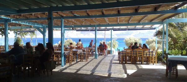 Кафе в Греции - Sputnik Латвия