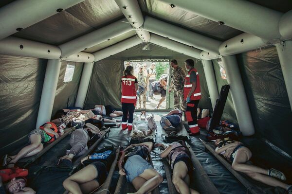 Учения на водах Лиепайского озера - Sputnik Латвия