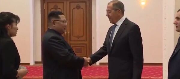 Встреча Сергея Лаврова и Ким Чен Ына в КНДР - Sputnik Латвия