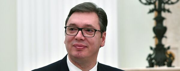 Президент республики Сербии Александр Вучич Президент республики Сербии Александр Вучич - Sputnik Latvija
