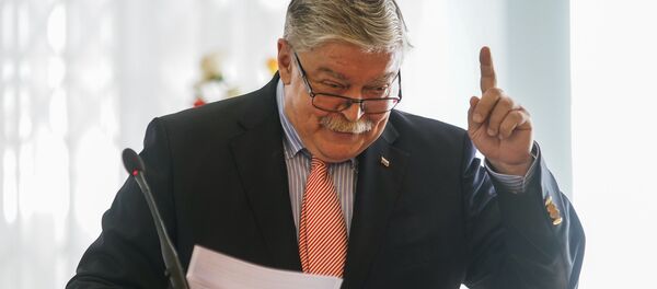 Пресс-конференция Посла России в Латвии Евгения Лукьянова - Sputnik Латвия