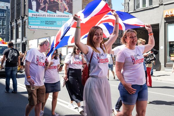 Шествие сексуальных меньшинств Baltijas Praids 2018 - Sputnik Латвия