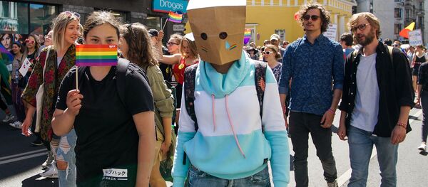 Шествие сексуальных меньшинств Baltijas Praids 2018 Шествие сексуальных меньшинств Baltijas Praids 2018 - Sputnik Latvija