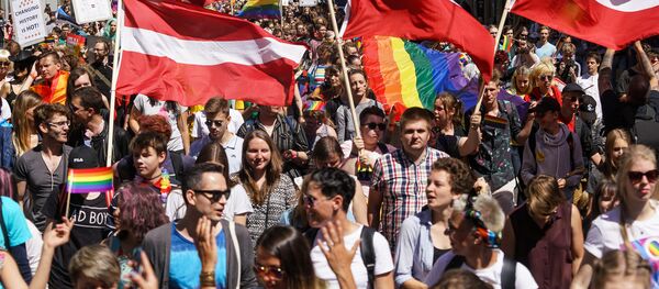 Шествие сексуальных меньшинств Baltijas Praids 2018 - Sputnik Latvija